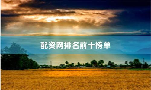 配资网排名前十榜单